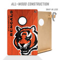 Cincinnati Bengals 2' x 3' All-Wood Cornhole Set