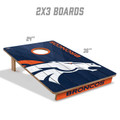 Denver Broncos 2' x 3' All-Wood Cornhole Set