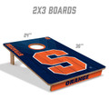 Syracuse Orange 2' x 3' All-Wood Cornhole Set