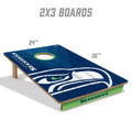 Seattle Seahawks 2' x 3' All-Wood Cornhole Set