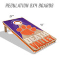 Clemson Tigers 2x4 Slogan Series Cornhole