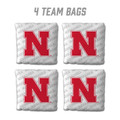 Nebraska Cornhuskers White Cornhole Bags - 4 Pack