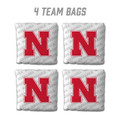Nebraska Cornhuskers White Cornhole Bags - 4 Pack