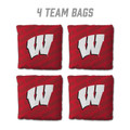 Wisconsin Badgers Red Cornhole Bags - 4 Pack