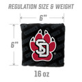 South Dakota Coyotes Black Cornhole Bags - 4 Pack