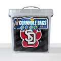 South Dakota Coyotes Black Cornhole Bags - 4 Pack