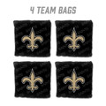 New Orleans Saints Black Cornhole Bags - 4 Pack