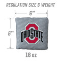 Ohio State Buckeyes Grey Cornhole Bags - 4 Pack