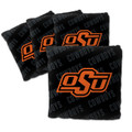 Oklahoma State Cowboys Black Cornhole Bags - 4 Pack