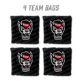 North Carolina State Wolfpack Black Cornhole Bags - 4 Pack