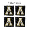 Appalachian State Mountaineers Black Cornhole Bags - 4 Pack