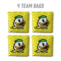 Oregon Ducks Yellow Cornhole Bags - 4 Pack