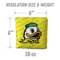Oregon Ducks Yellow Cornhole Bags - 4 Pack