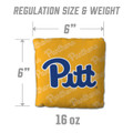 Pittsburgh Panthers Yellow Cornhole Bags - 4 Pack