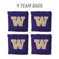 Washington Huskies Purple Cornhole Bags - 4 Pack