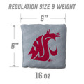 Washington State Cougars Grey Cornhole Bags - 4 Pack