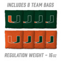 Miami Hurricanes 2' x 3' MDF Cornhole Set