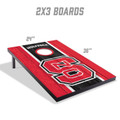 North Carolina State Wolfpack 2' x 3' MDF Cornhole Set