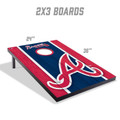 Atlanta Braves 2' x 3' MDF Cornhole Set