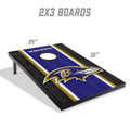 Baltimore Ravens 2' x 3' MDF Cornhole Set