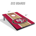 San Francisco 49ers 2' x 3' MDF Cornhole Set