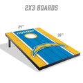 Los Angeles Chargers 2' x 3' MDF Cornhole Set