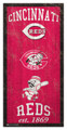 Cincinnati Reds 6" x 12" Heritage Sign