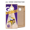 Minnesota Vikings 2' x 4' All-Wood Cornhole Set