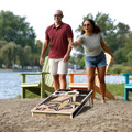 New Orleans Saints 2' x 4' All-Wood Cornhole Set