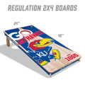 Kansas Jayhawks 2' x 4' All-Wood Cornhole Set