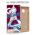 Colorado Avalanche 2' x 4' All-Wood Cornhole Set