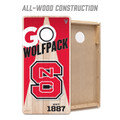 North Carolina State Wolfpack 2' x 4' All-Wood Cornhole Set