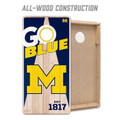 Michigan Wolverines 2' x 4' All-Wood Cornhole Set