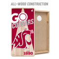 Washington State Cougars 2' x 4' All-Wood Cornhole Set