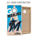 Miami Marlins 2' x 4' All-Wood Cornhole Set