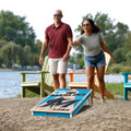 Miami Marlins 2' x 4' All-Wood Cornhole Set