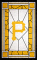 Pittsburgh Pirates 11" x 19" Stained Glass Sign