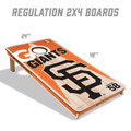 San Francisco Giants 2' x 4' All-Wood Cornhole Set