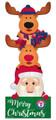 Texas Rangers 31" Santa Stack Leaner