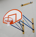 Porter Side-Fold Wall Mount Basketball Backstop