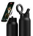 RINGO Pro Custom Water Bottle with Magnetic Booster Ring - 32 Oz.