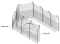 Gill Athletics Barrier Net for 8020 Discus Cage