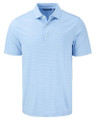 Cutter & Buck Forge Recycled Fine Line Stripe Four-Way Stretch Men's Custom Polo