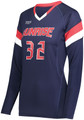 High Five Girls/Women's TruHit Tri-Color Long Sleeve Custom Volleyball Jersey