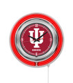 Indiana Hoosiers Neon Clock