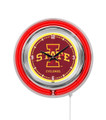 Iowa State Cyclones Neon Clock