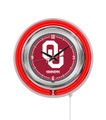 Oklahoma Sooners Neon Clock