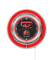 Texas Tech Red Raiders Neon Clock