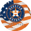 Houston Astros 12" Team Color Flag Circle Sign