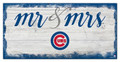 Chicago Cubs Script Mr. & Mrs. Sign